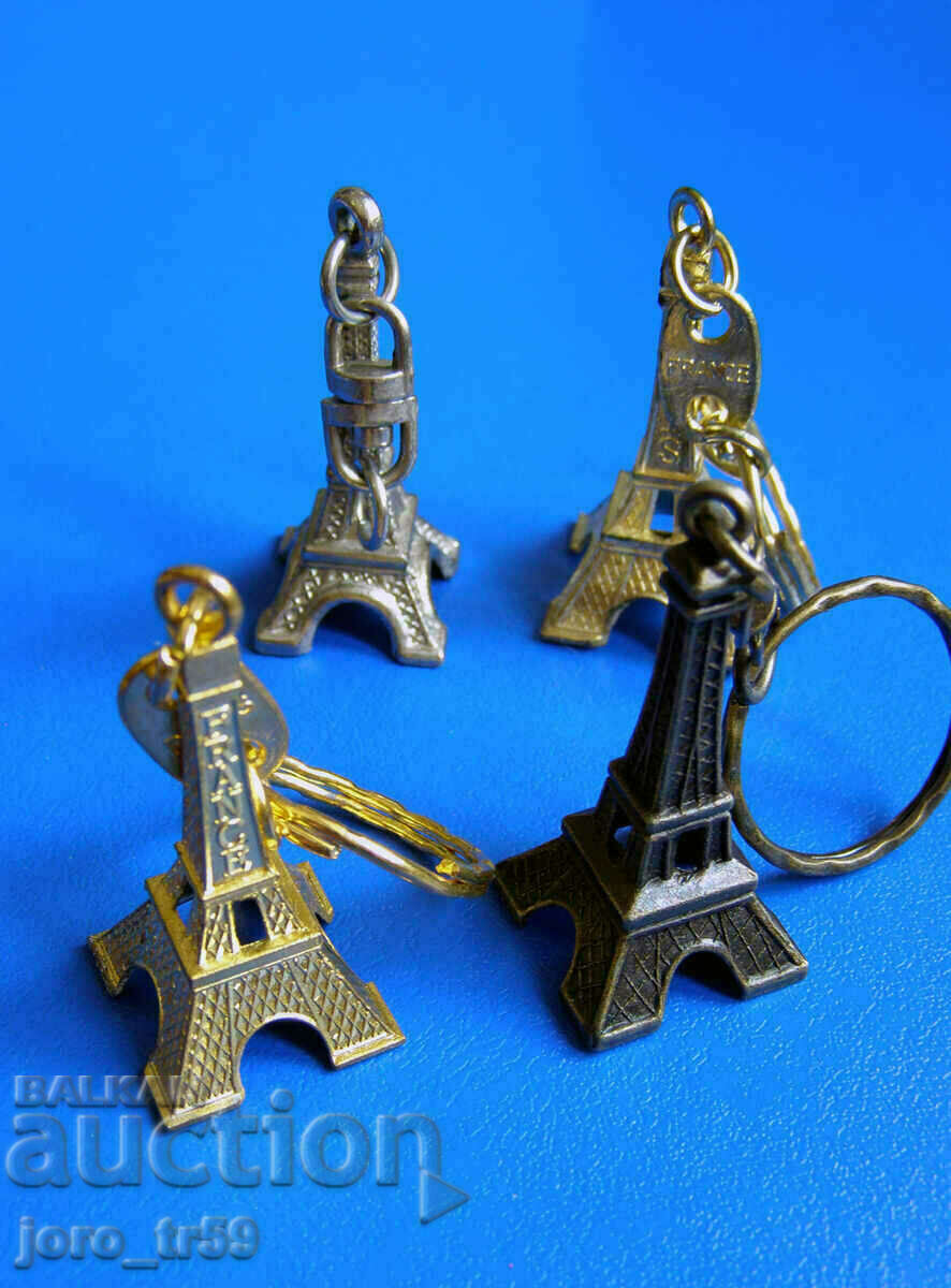 keychains - Eiffel Tower - 4 pieces