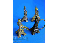 keychains - Eiffel Tower - 4 pieces