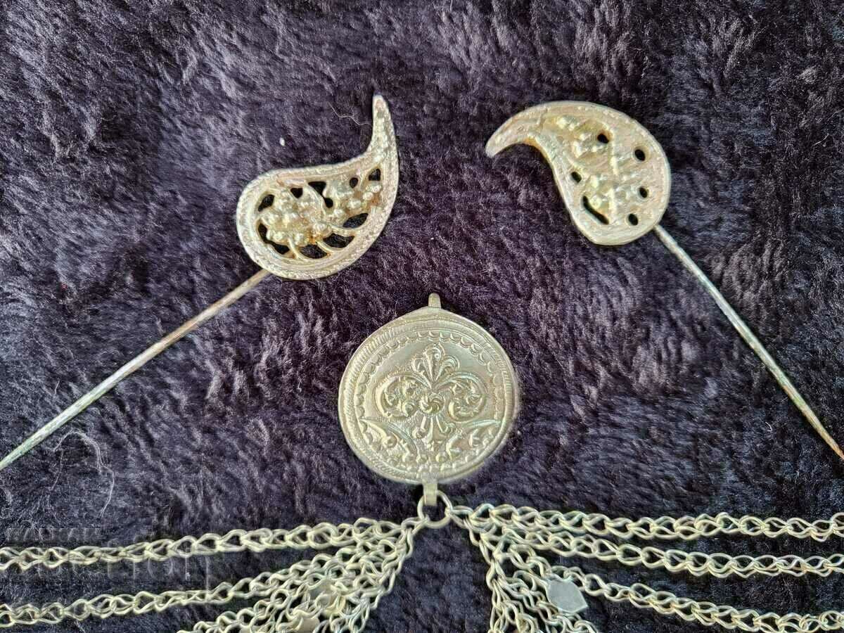 Old Silver Revivalist Trefoil Ornament/Brooch/Pendant, Traditional Costume, 19th Century - 5 Old Silver Revivalist Trefoil Ornament/Brooch/Pendant, Traditional Costume, 19th Century - 5