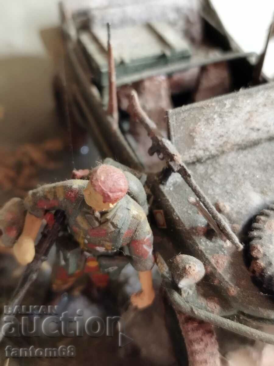 Auction Diorama scale 1/35 To the front Auction Diorama scale 1/35 To the front