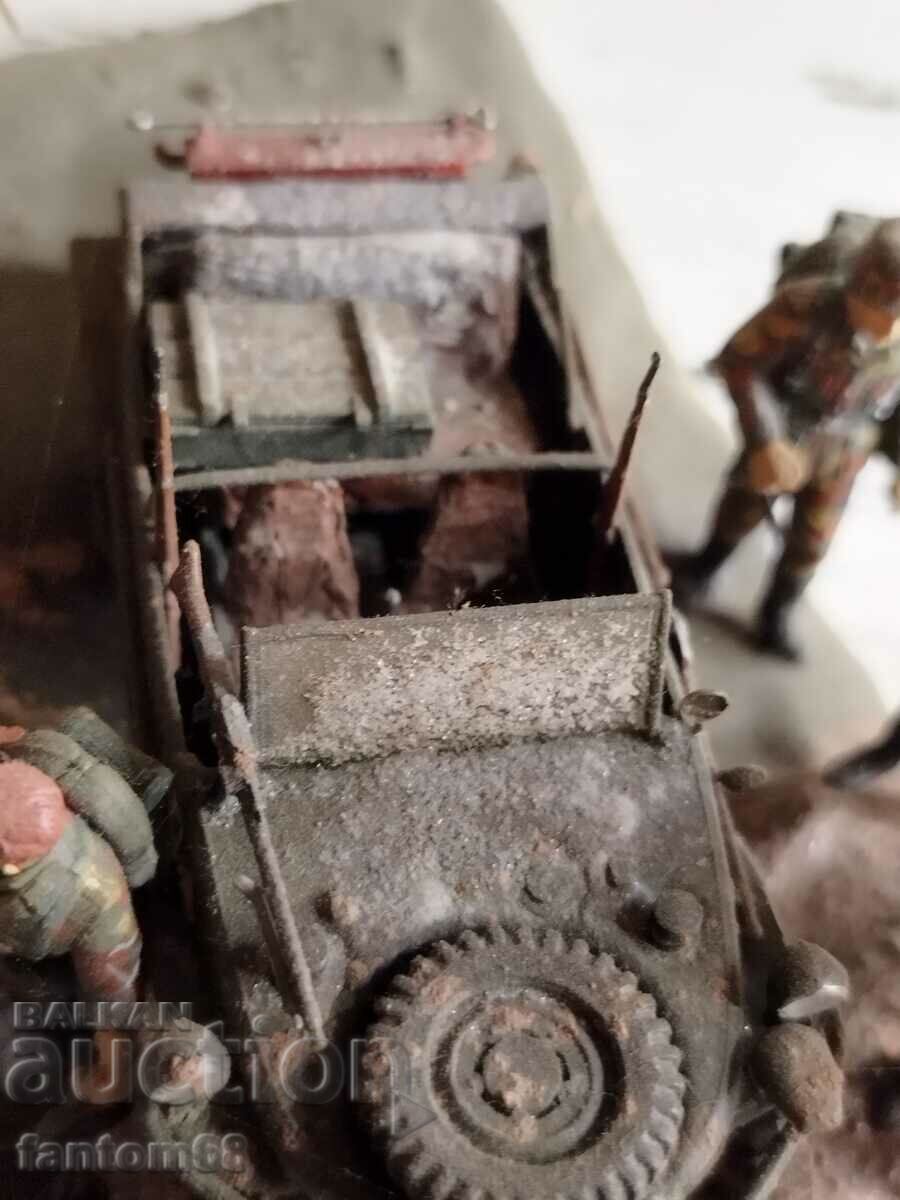 Delivery of Diorama scale 1/35 To the front Delivery of Diorama scale 1/35 To the front