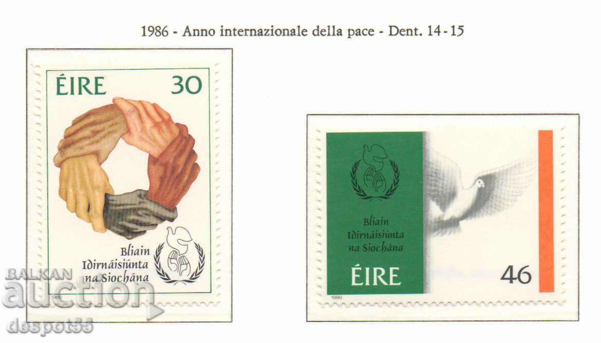 1986. Eire. International Year of Peace.