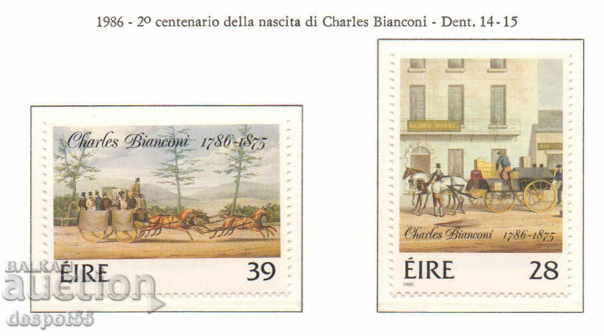 1986. Eire. Bicentennial of Charles Biaconi.