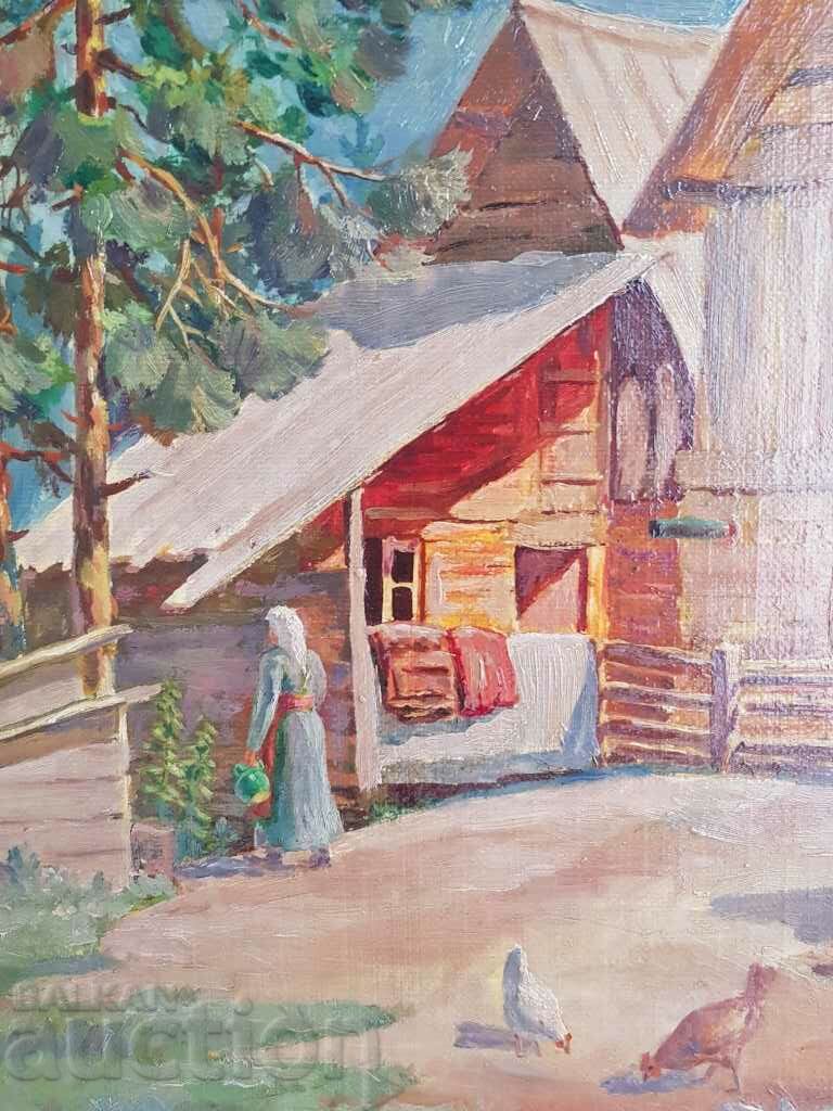 Delivery of Yordan Filchev 1908-1968 Through the Rhodopes 1951 Oil painting