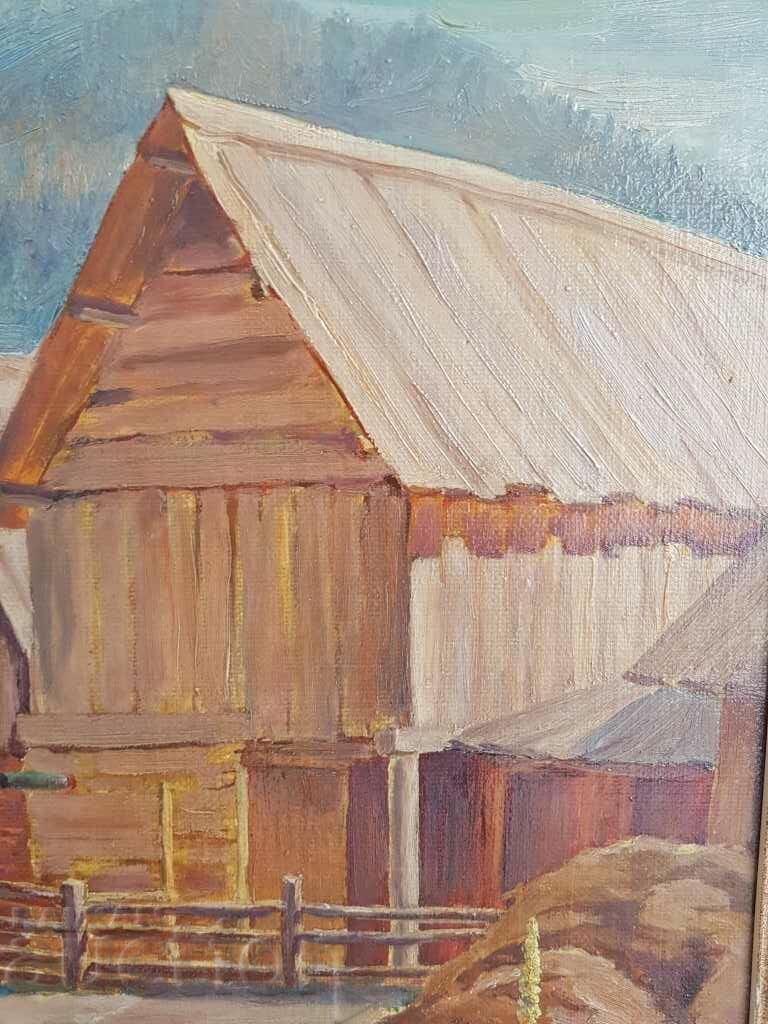 Йордан Филчев 1908-1968  Из родопите 1951г. Картина масло - 5