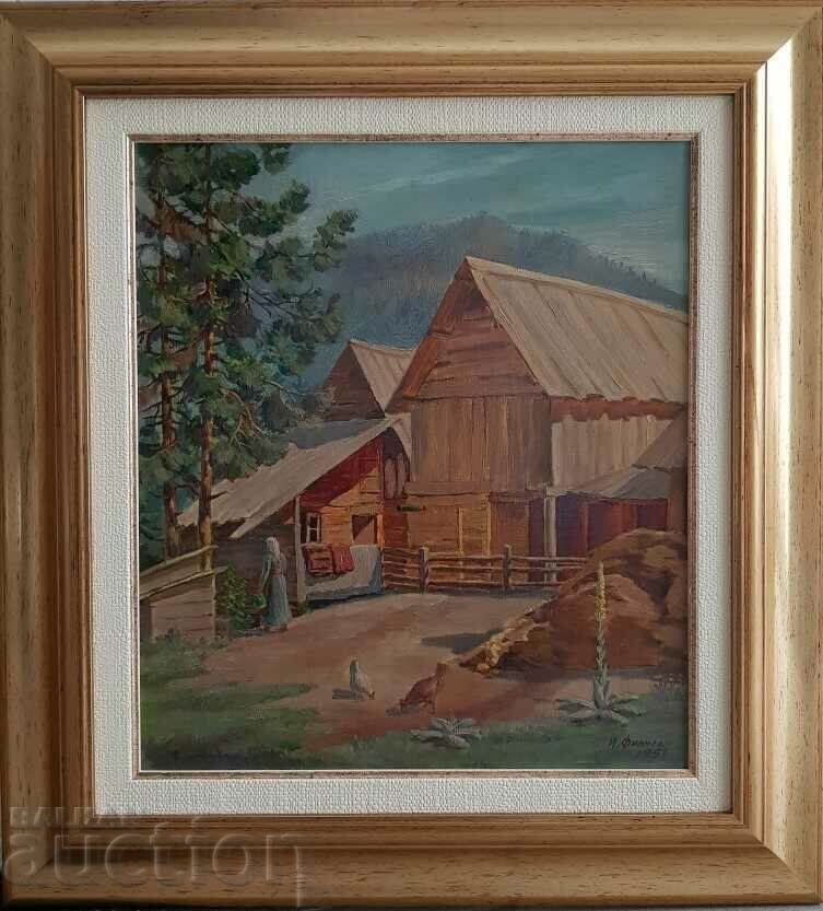 Йордан Филчев 1908-1968  Из родопите 1951г. Картина масло