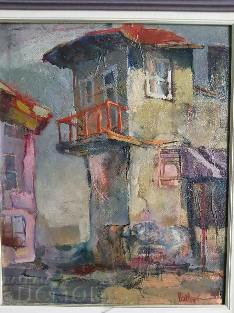 Δημοπρασία Rosen Markovski Το Παλιό Σπίτι 1988 τοπίο πρώιμο λάδι Δημοπρασία Rosen Markovski Το Παλιό Σπίτι 1988 τοπίο πρώιμο λάδι