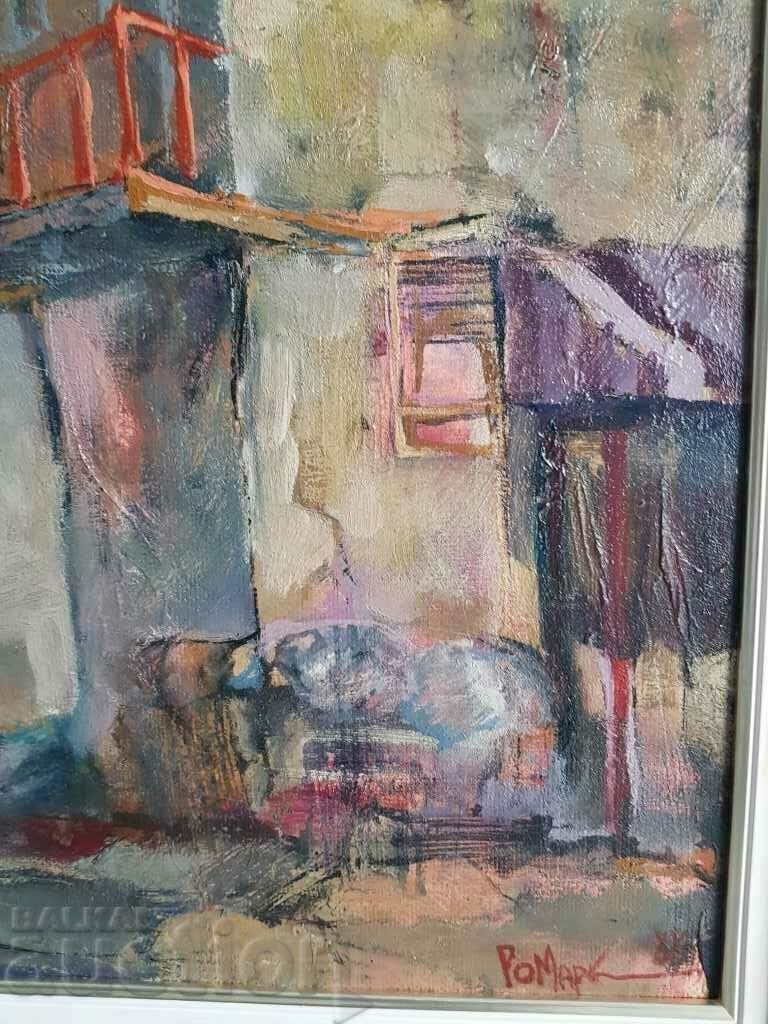 Rosen Markovski Το Παλιό Σπίτι 1988 τοπίο πρώιμο λάδι - 6 Rosen Markovski Το Παλιό Σπίτι 1988 τοπίο πρώιμο λάδι - 6