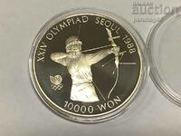 South Korea 10000 Won 1987 - Silver 0.925 Shooting