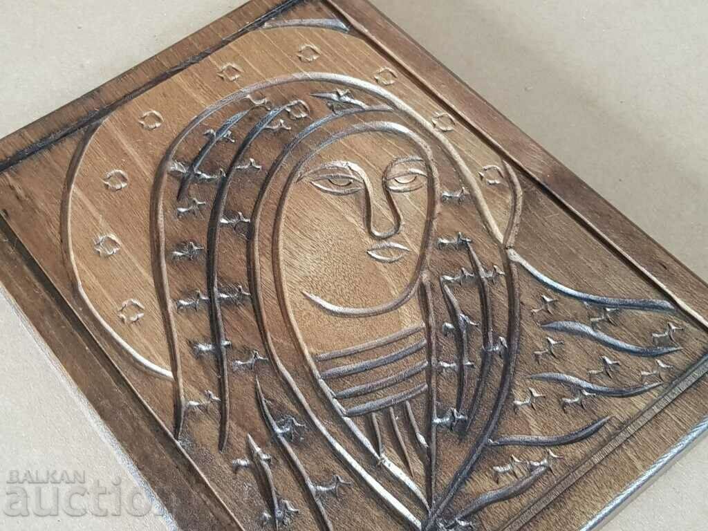 Δημοπρασία ΠΑΛΙΑ ξυλόγλυπτη εικόνα με την Παναγία Δημοπρασία ΠΑΛΙΑ ξυλόγλυπτη εικόνα με την Παναγία