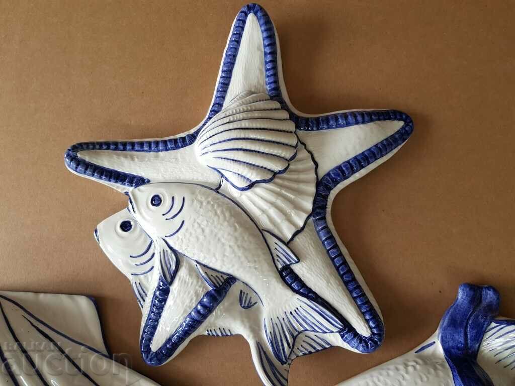 Delivery of BEAUTIFUL Ceramic Porcelain 3 Nautical Wall Decorations Delivery of BEAUTIFUL Ceramic Porcelain 3 Nautical Wall Decorations