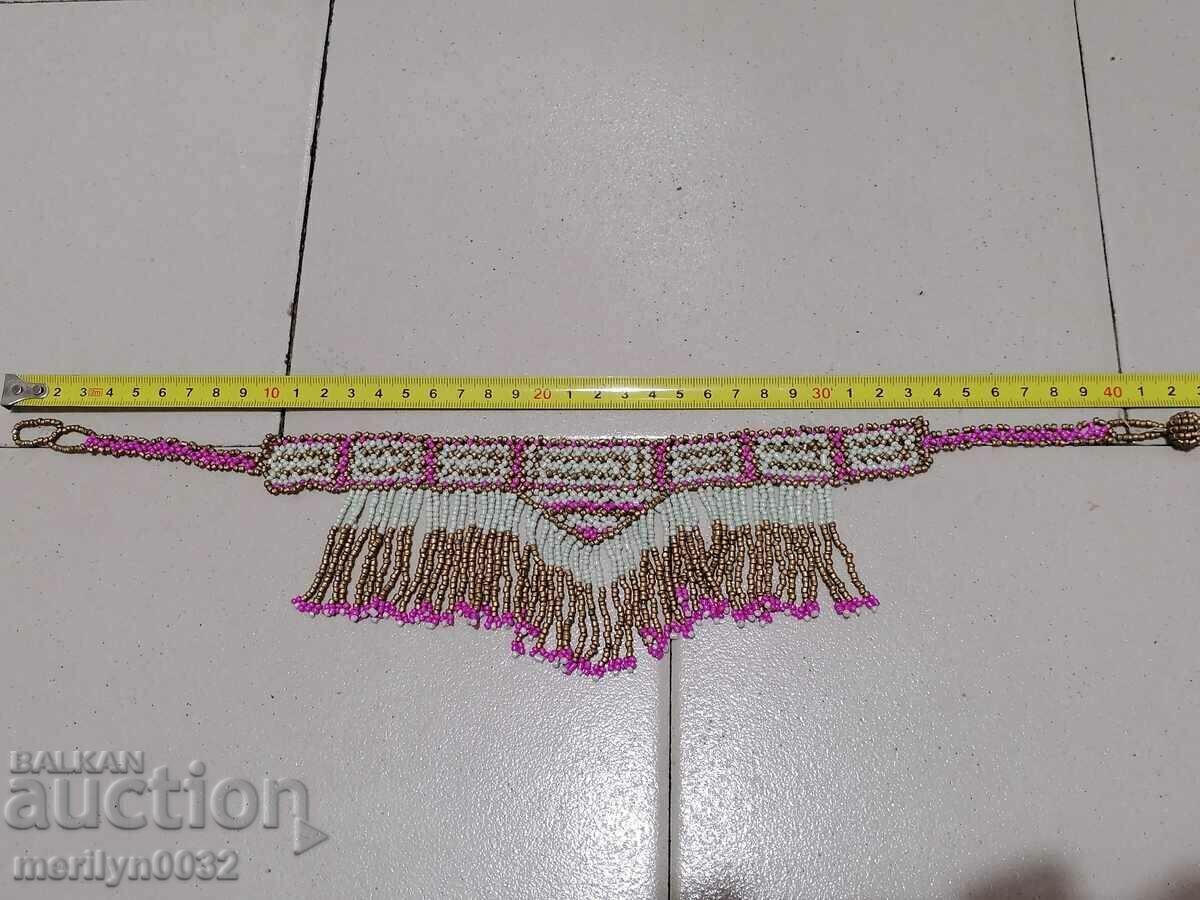 Bijuterii cu margele sezlong colier bijuterii bijuterii albastre - 6