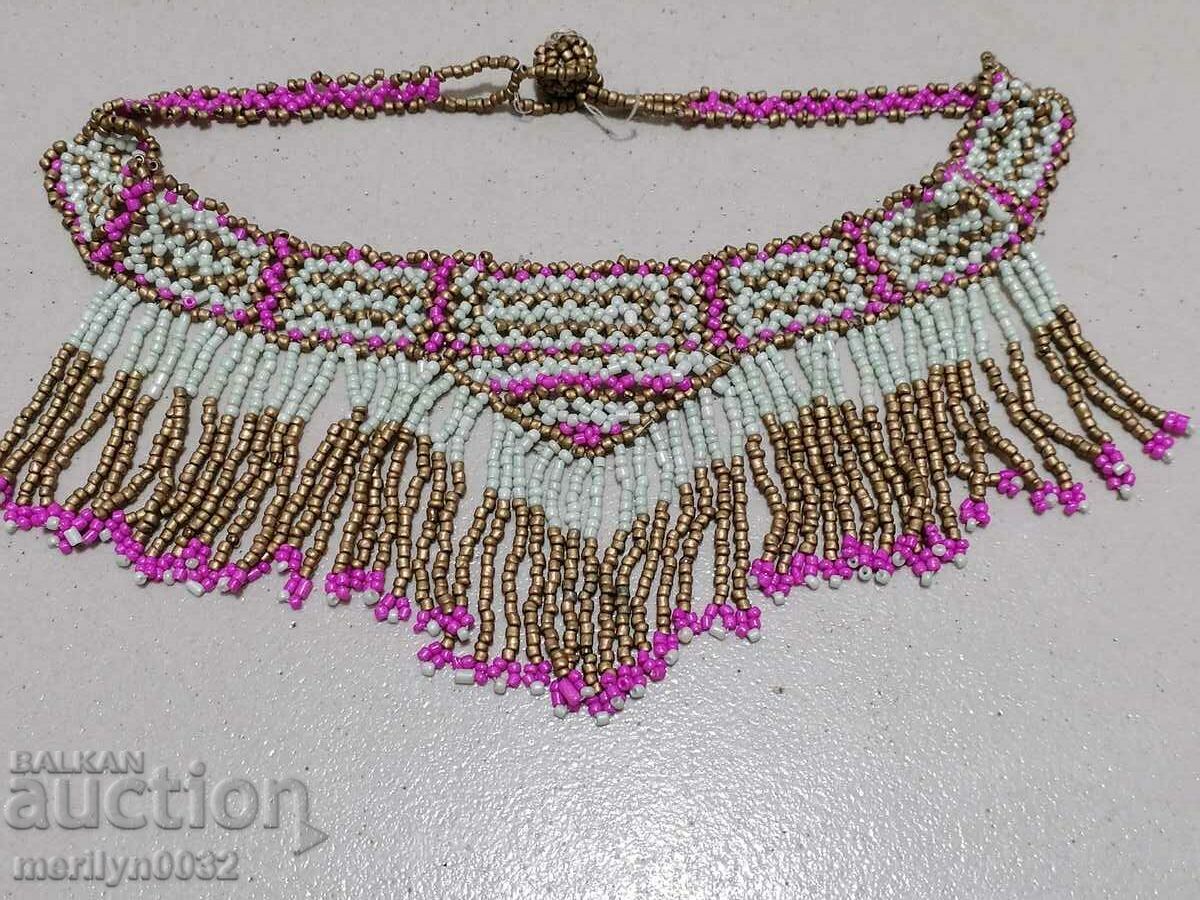 Bijuterii cu margele sezlong colier bijuterii bijuterii albastre - 7