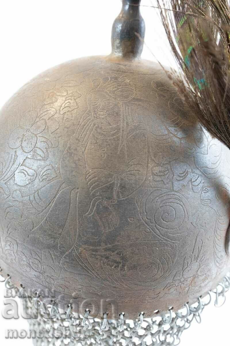 Old battle helmet