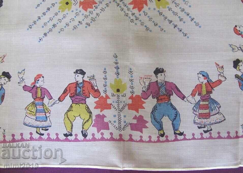 20's Cover, Square and 2 pcs. Hand Embroidered Napkins - 5