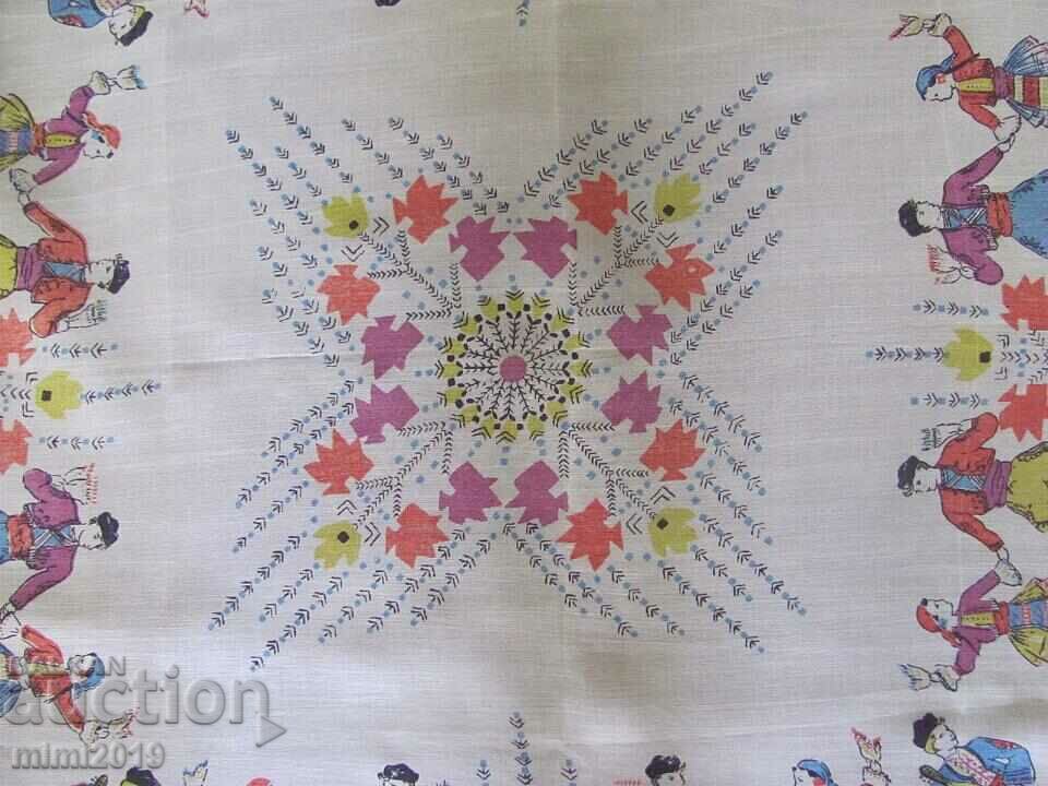 20's Cover, Square and 2 pcs. Hand Embroidered Napkins - 6