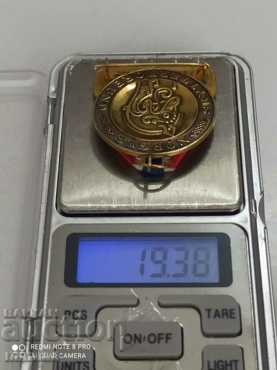 Norwegian Silver Medal with Gilt - 5