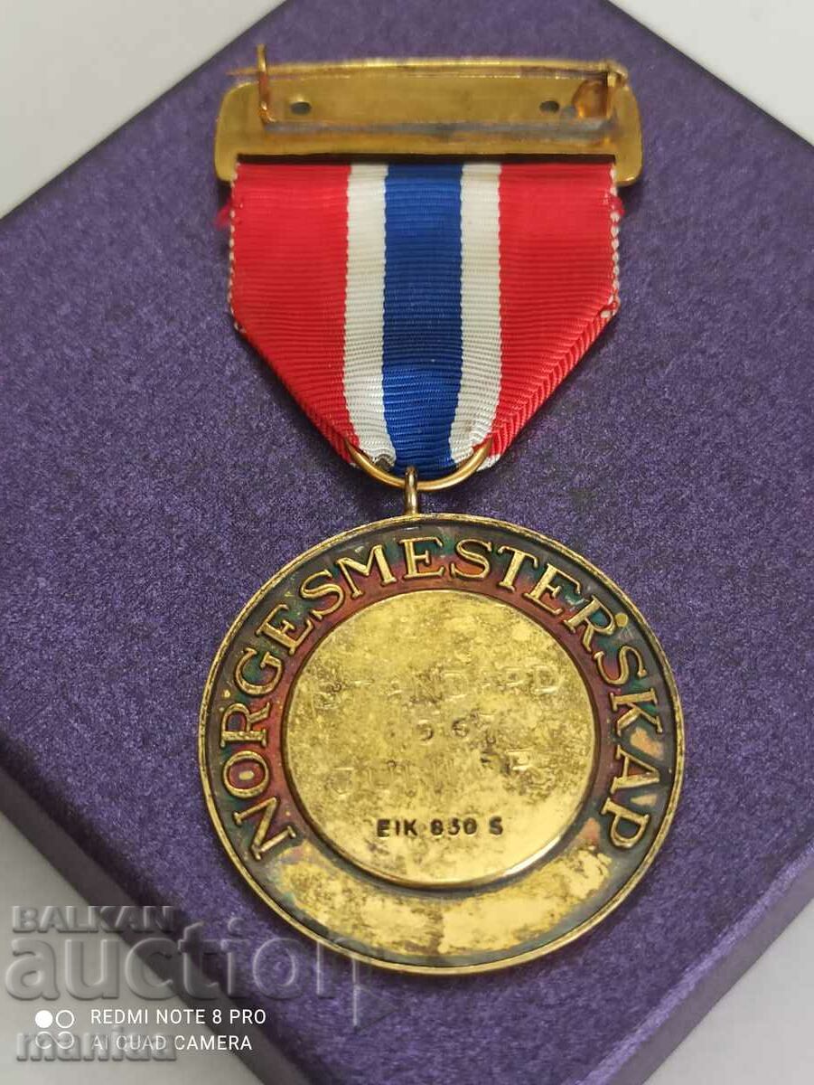 Norwegian Silver Medal with Gilt - 7 Norwegian Silver Medal with Gilt - 7