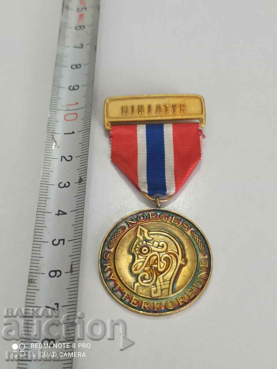 Norwegian Silver Medal with Gilt