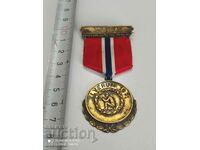 Норвежки Сребърен медал с позлата