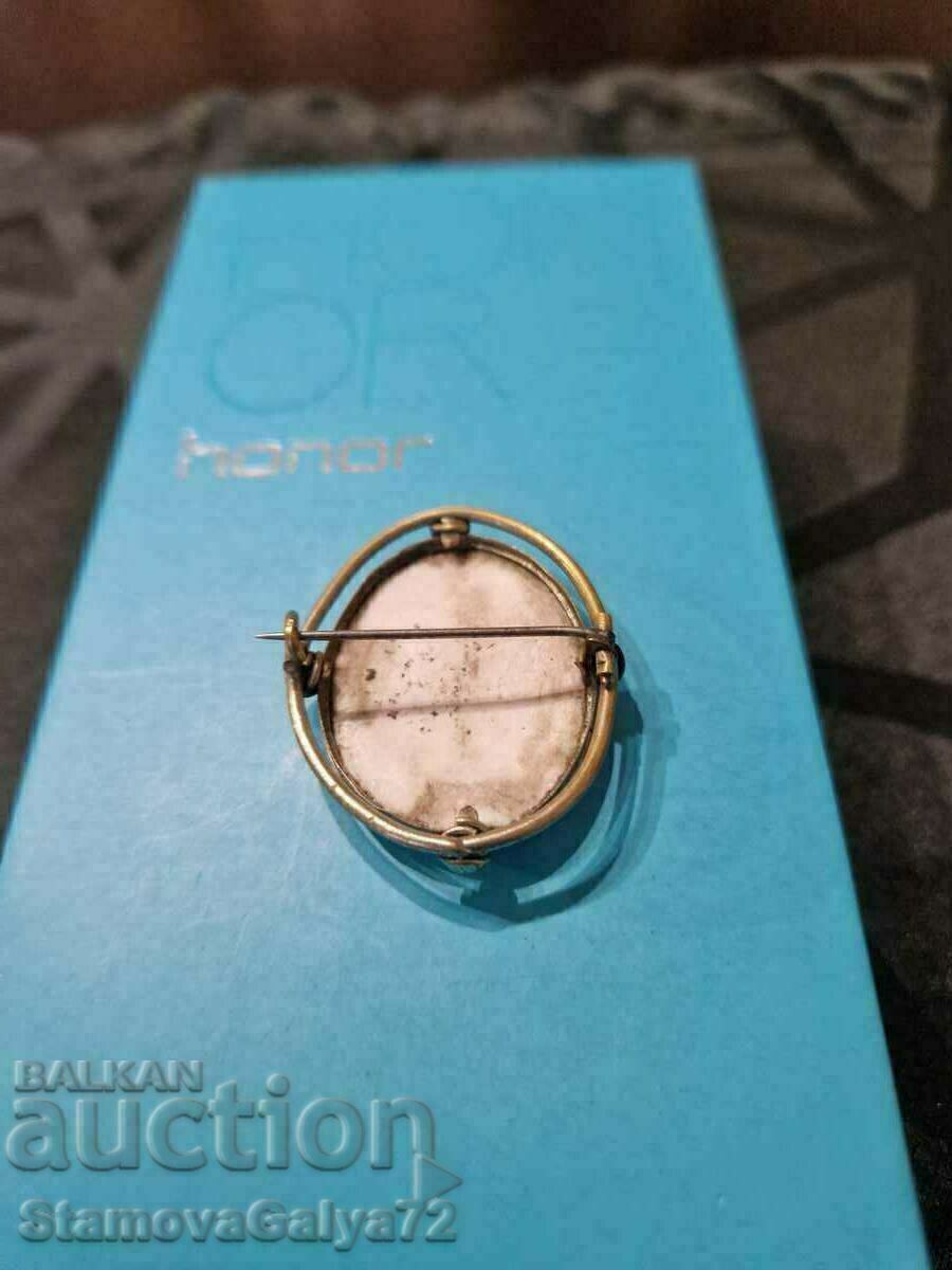 An extremely beautiful antique French porcelain brooch - 6 An extremely beautiful antique French porcelain brooch - 6