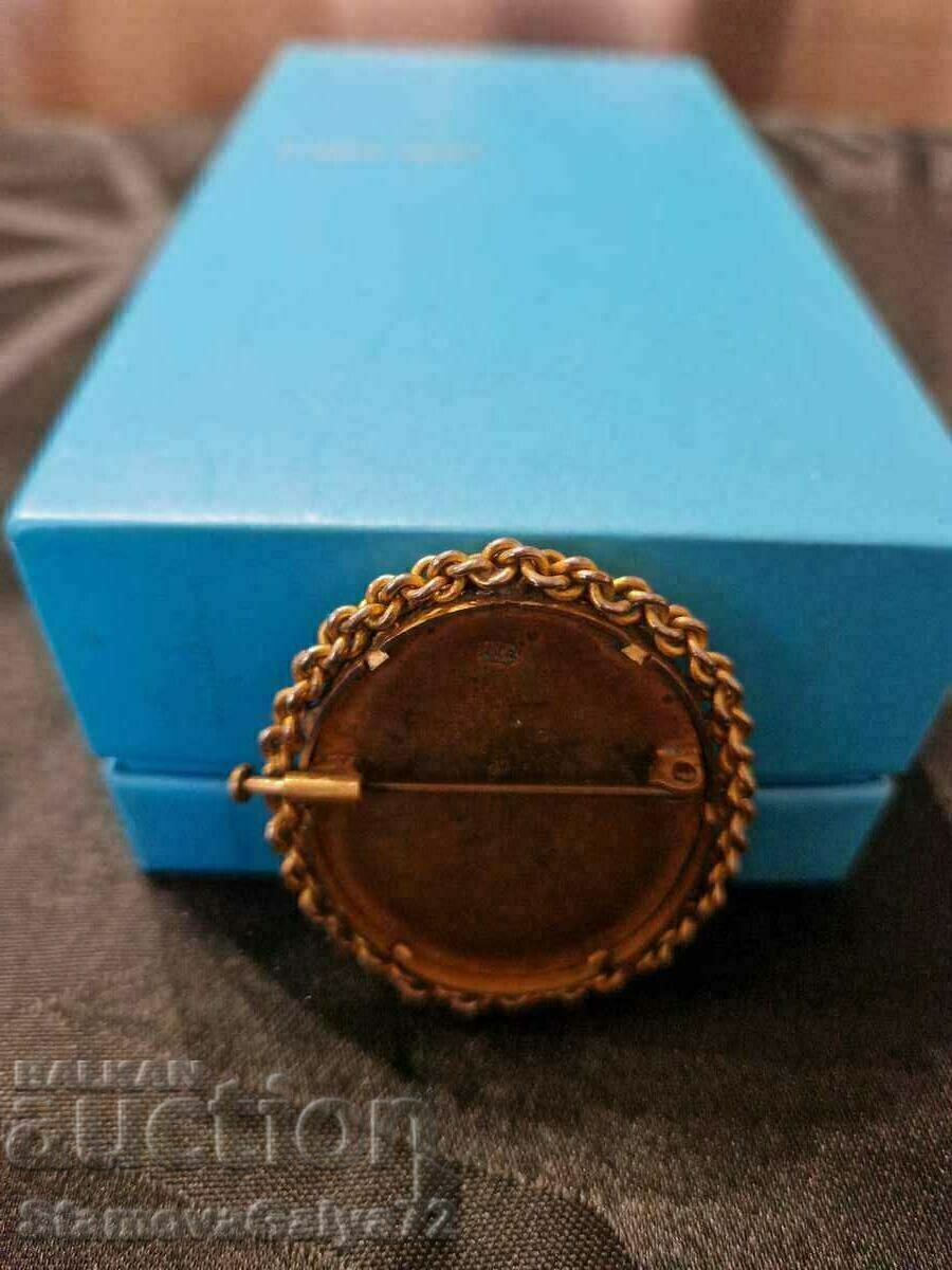 Unique antique Belgian Edelweiss brooch - 6