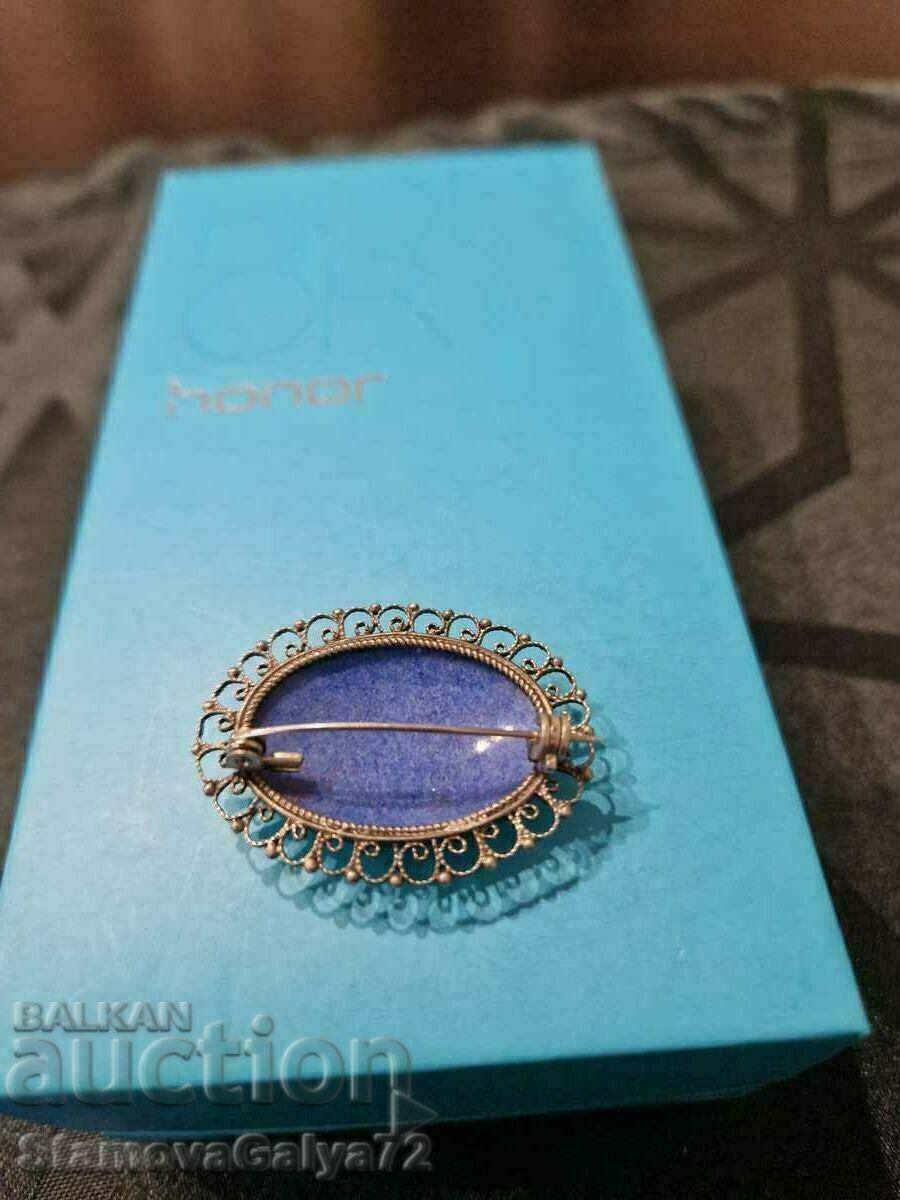 An exceptional antique French porcelain filigree brooch - 6 An exceptional antique French porcelain filigree brooch - 6