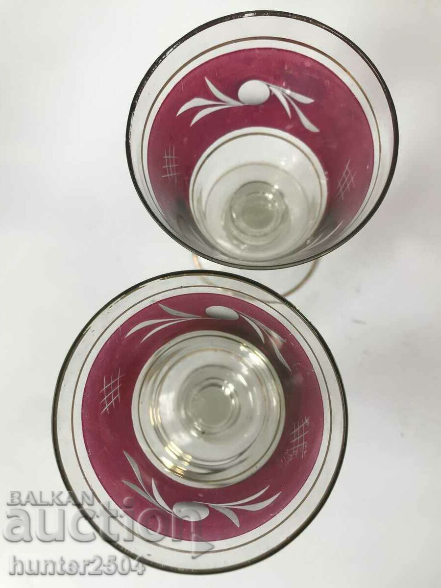 Glasses on a chair-11 cm, colored, engraved 2 pcs with price 15.95 BGN | € 8.16 Glasses on a chair-11 cm, colored, engraved 2 pcs with price 15.95 BGN | € 8.16