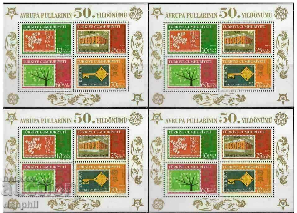 Turkey 2005 "50 years of Europe CEPT" (**) clean block 59A - x4