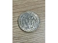 100 de coroane 1948, Cehoslovacia - monedă de argint