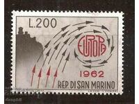 San Marino 1962 Europe CEPT (**), clean, unstamped