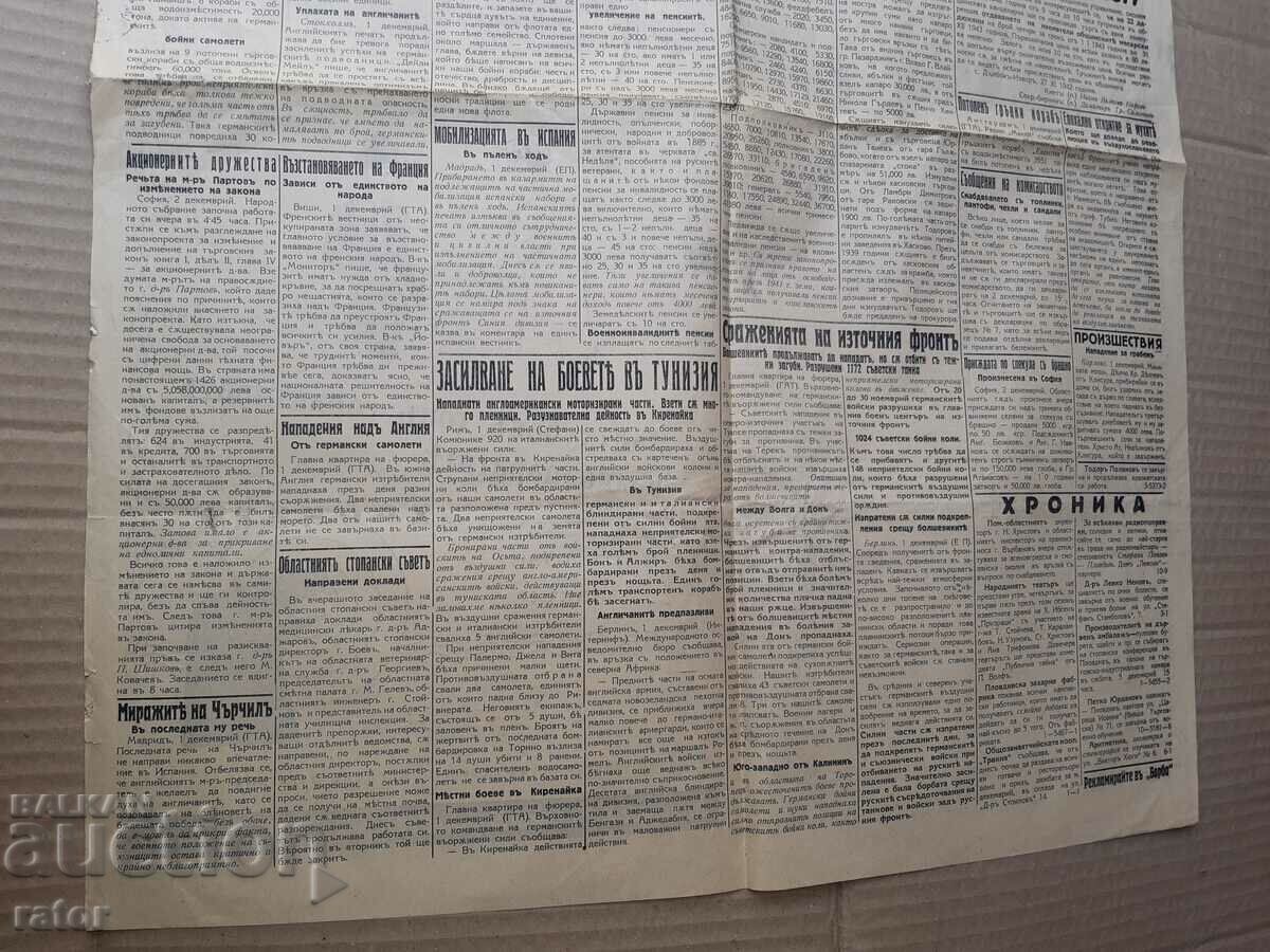 Delivery of Newspaper BORBA - Plovdiv 1943, Kingdom of Bulgaria. RARE Delivery of Newspaper BORBA - Plovdiv 1943, Kingdom of Bulgaria. RARE