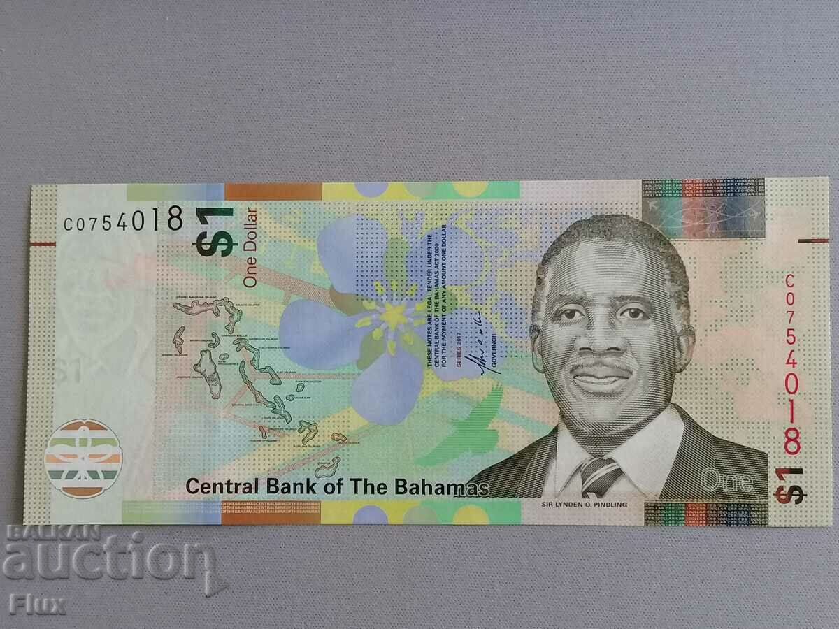 Banknote - Bahamas - 1 UNC dollar 2017