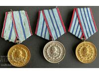 35509 България три медала за 20-15-10г. Вярна служба МВР Вто