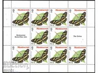 Καθαρή σφραγίδα σε μικρό φύλλο Fauna Butterfly 1981 από το Μονσεράτ
