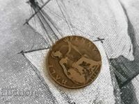Монета - Великобритания - 1/2 (половин) пени | 1918г.
