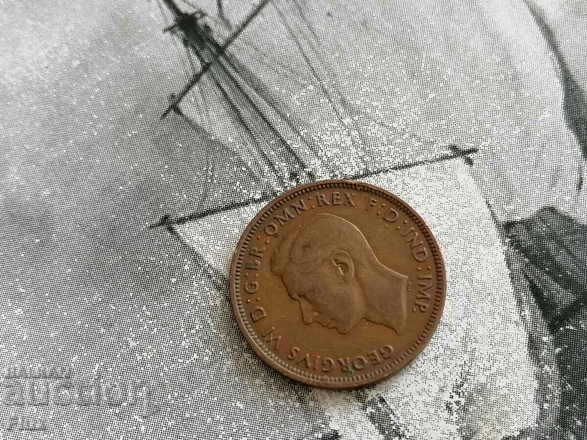 Coin - Great Britain - 1/2 (half) penny 1945 with price 3.85 BGN | € 1.97