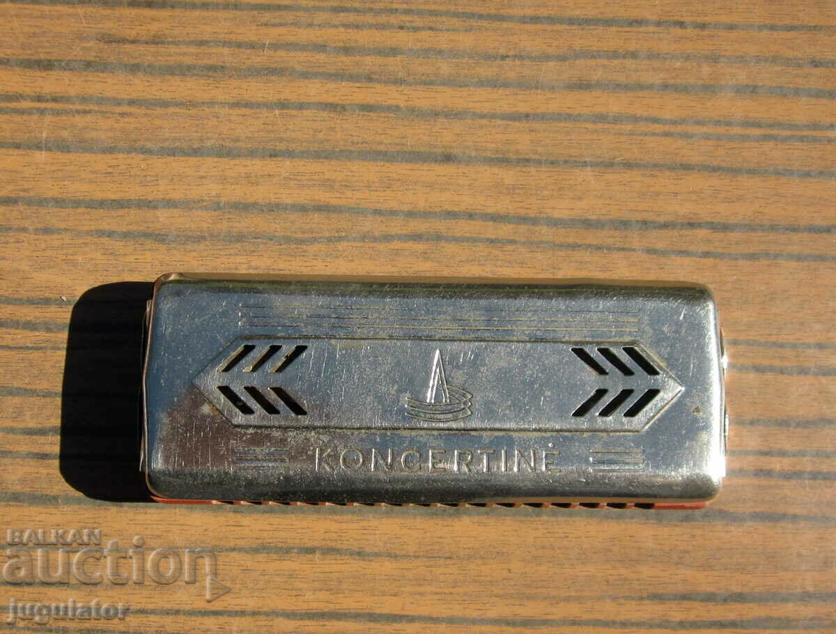 old KONCERTINE harmonica