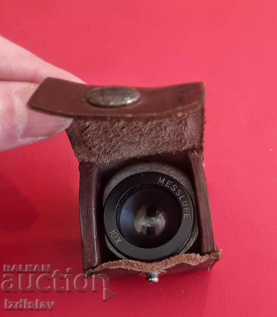 Small device, magnifier with original leather case