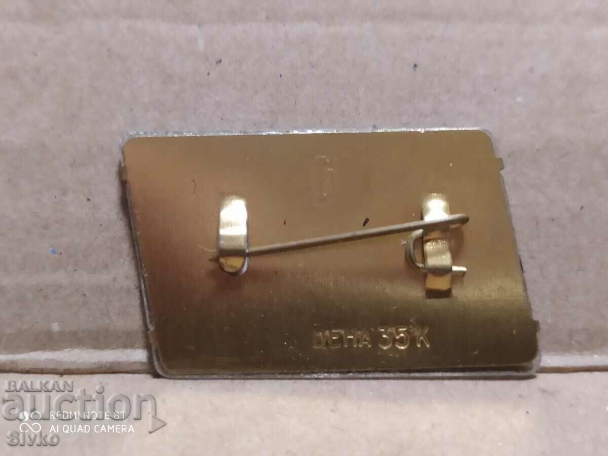 Delivery of Russian New Year badge