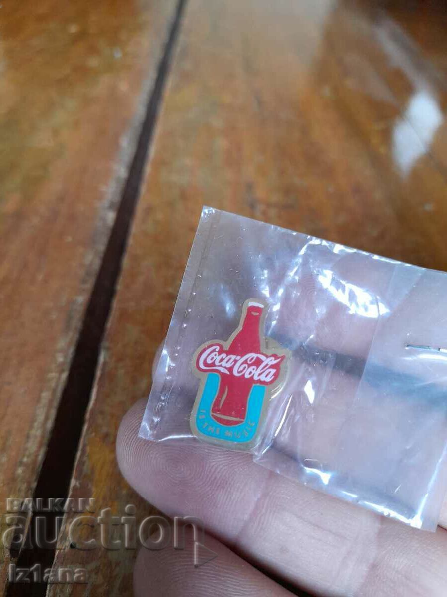 Coca Cola badge, Coca Cola with price 15.00 BGN | € 7.67 Coca Cola badge, Coca Cola with price 15.00 BGN | € 7.67