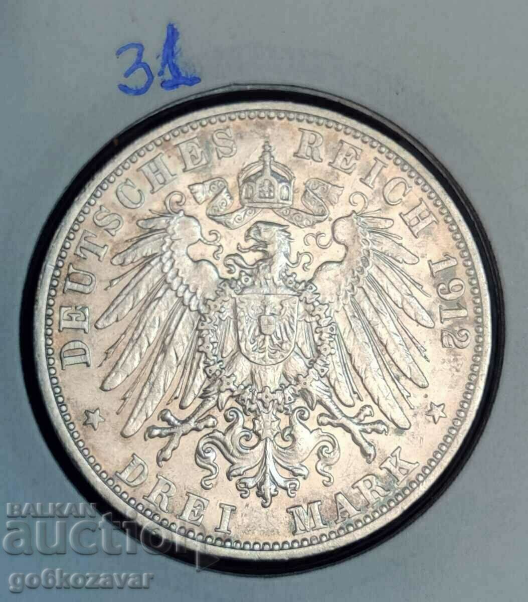 Germania Baden 3 timbre 1912 Argint editie mica! cu preț € 52.00 | 101.70 BGN