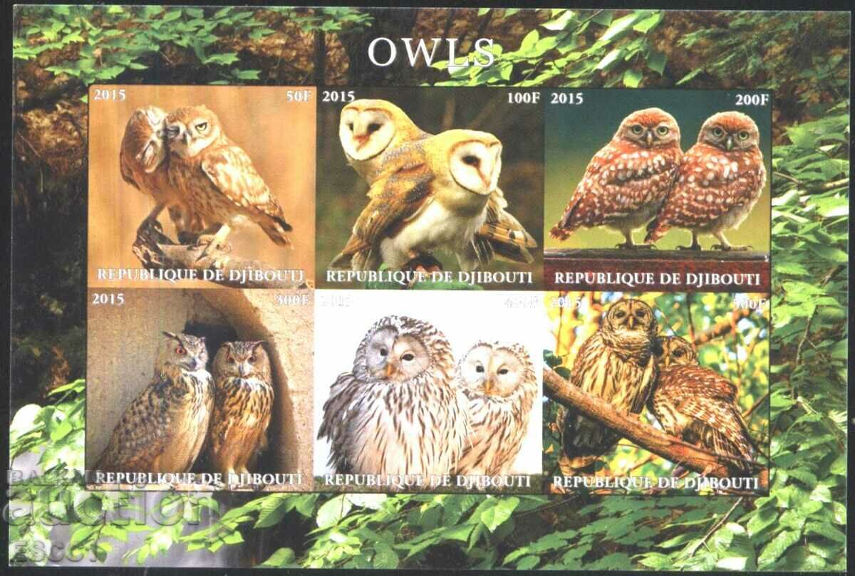 Clean Block Fauna Birds Owls 2015 din Djibouti
