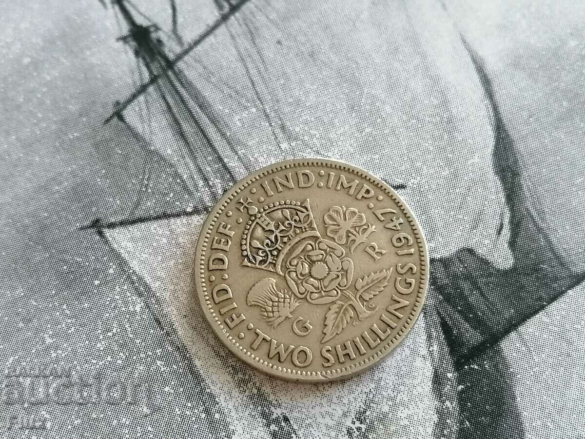 Coin - Regatul Unit - 2 șilingi 1947.