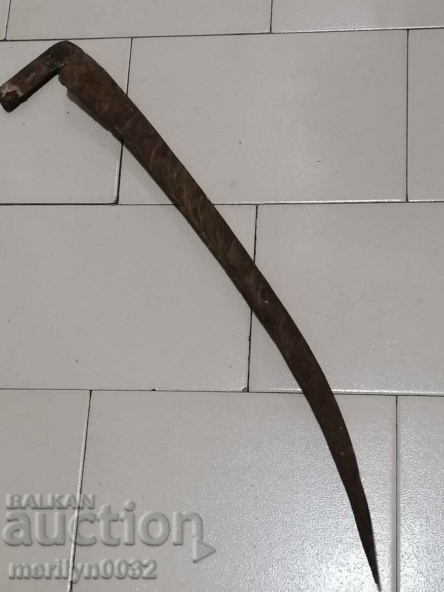 Old hand-forged mowing hair, wrought iron with price 43.00 BGN | € 21.99 Old hand-forged mowing hair, wrought iron with price 43.00 BGN | € 21.99