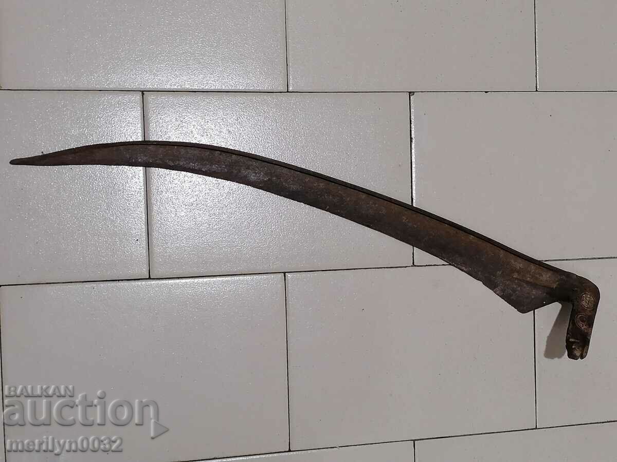 Old hand-forged mowing hair, wrought iron - 6 Old hand-forged mowing hair, wrought iron - 6