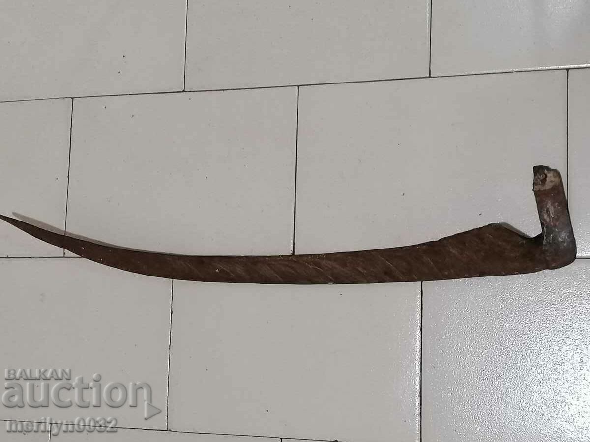 Old hand-forged mowing hair, wrought iron - 7 Old hand-forged mowing hair, wrought iron - 7