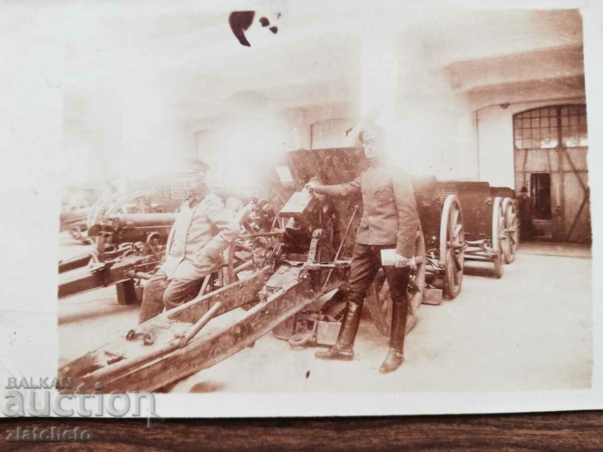 Παλαιά φωτογραφία Βασίλειο της Βουλγαρίας - νότιο μέτωπο PSV, πυροβολικό με τιμή 10.00 BGN | € 5.11