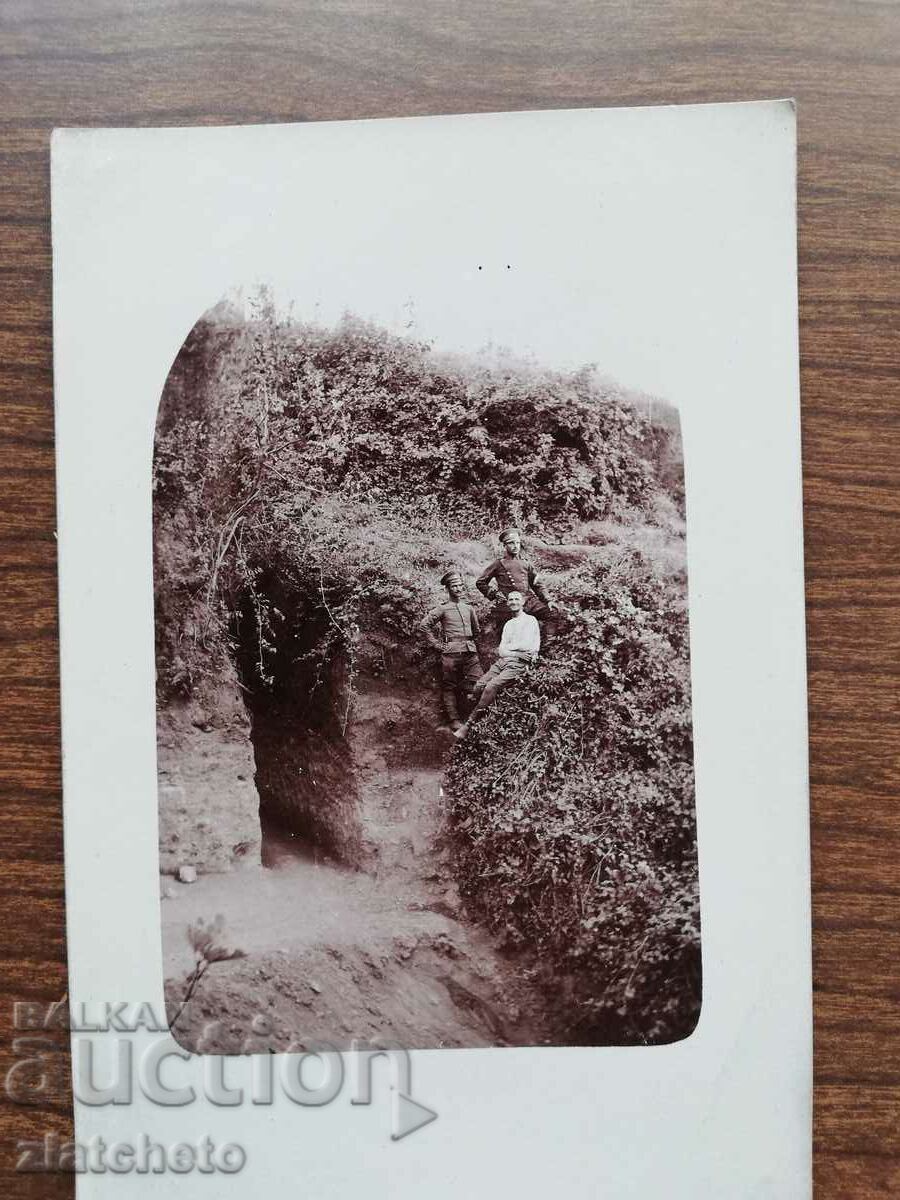 Old photo Kingdom of Bulgaria - PSV southern front, trench