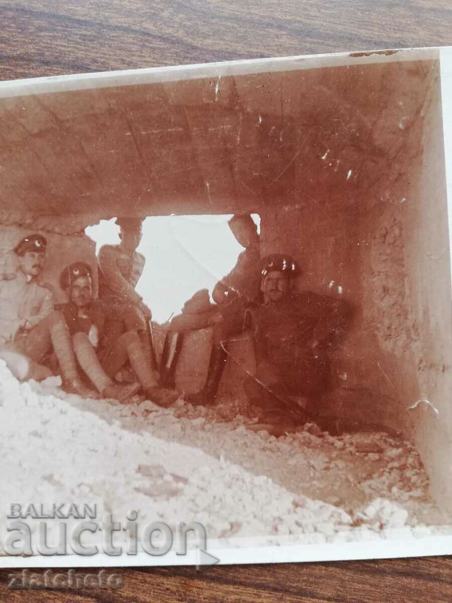 Auction  Old photo Kingdom of Bulgaria - PSV southern front, trench